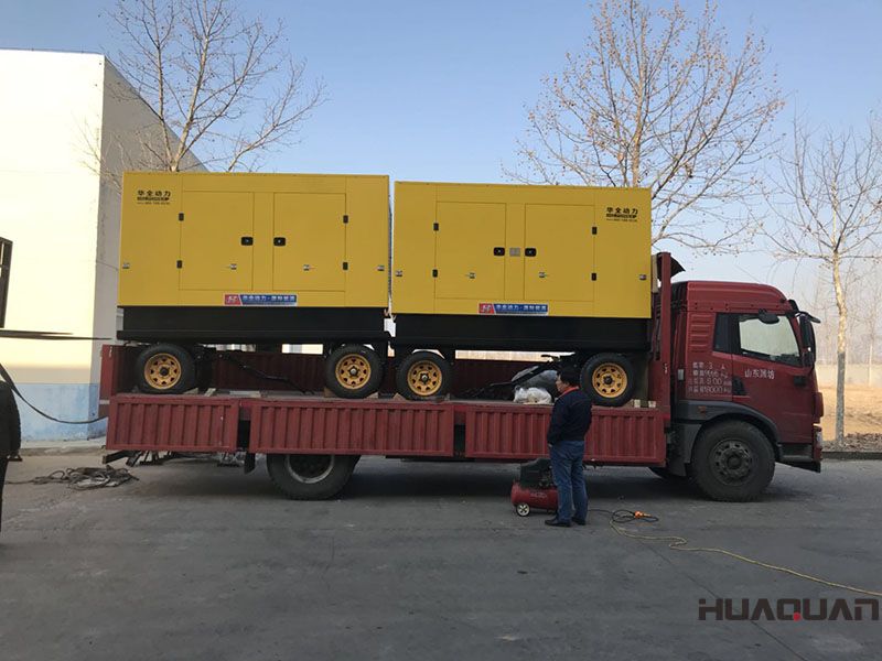 河南省許昌市馬先生兩臺(tái)移動(dòng)拖車防雨棚發(fā)電機(jī)組在3.26號(hào)發(fā)貨了