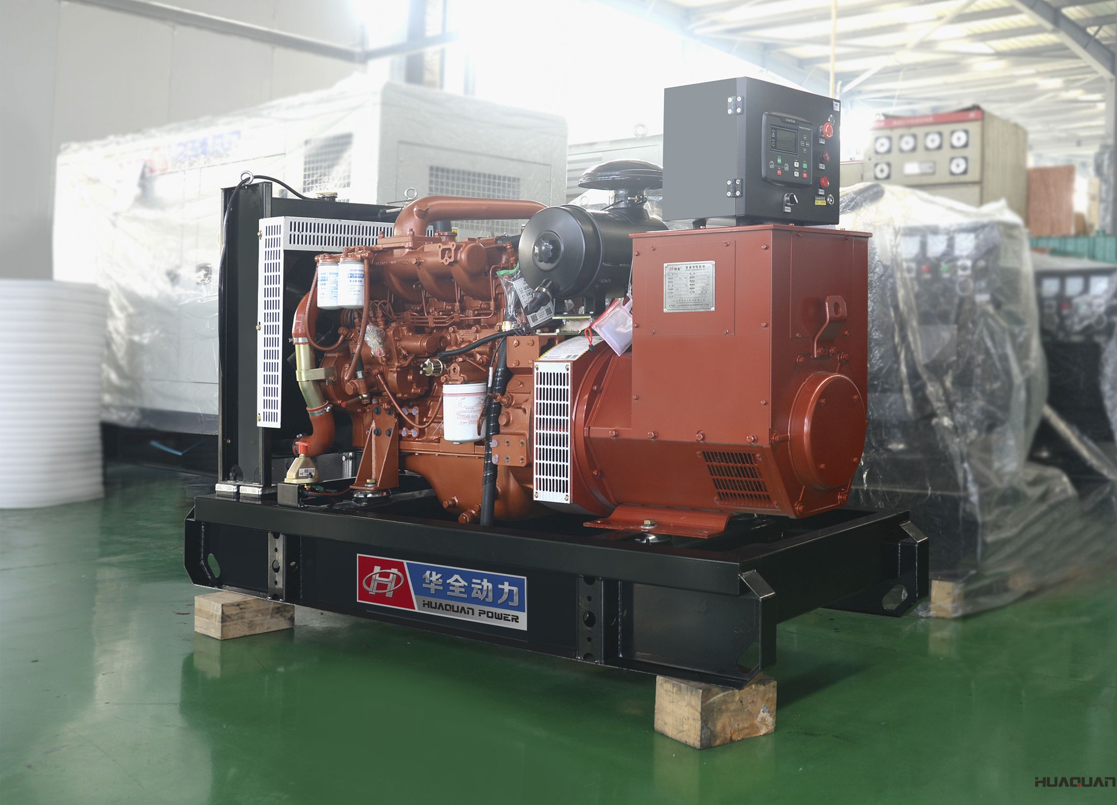 華全動力50kw四保護發電機組于2018年4月14日發往天津