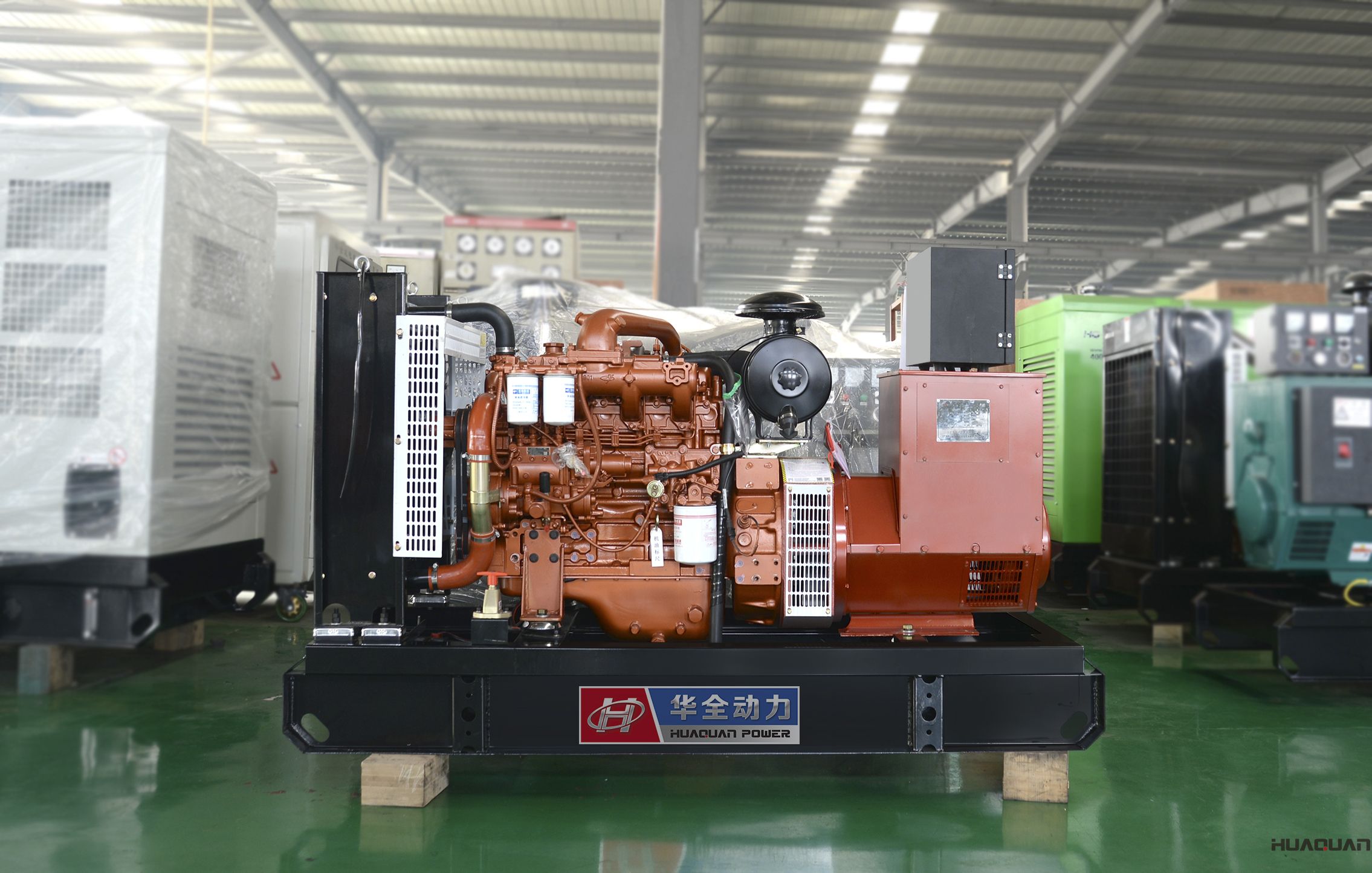 2018年4月17日華全動力50kw標配柴油發(fā)電機組發(fā)往山東泰安