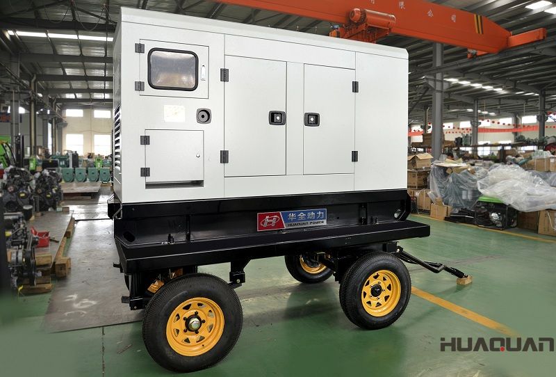 一臺(tái)30kw含棚拖車柴油發(fā)電機(jī)組于5月18日順利發(fā)往云南省麗江市