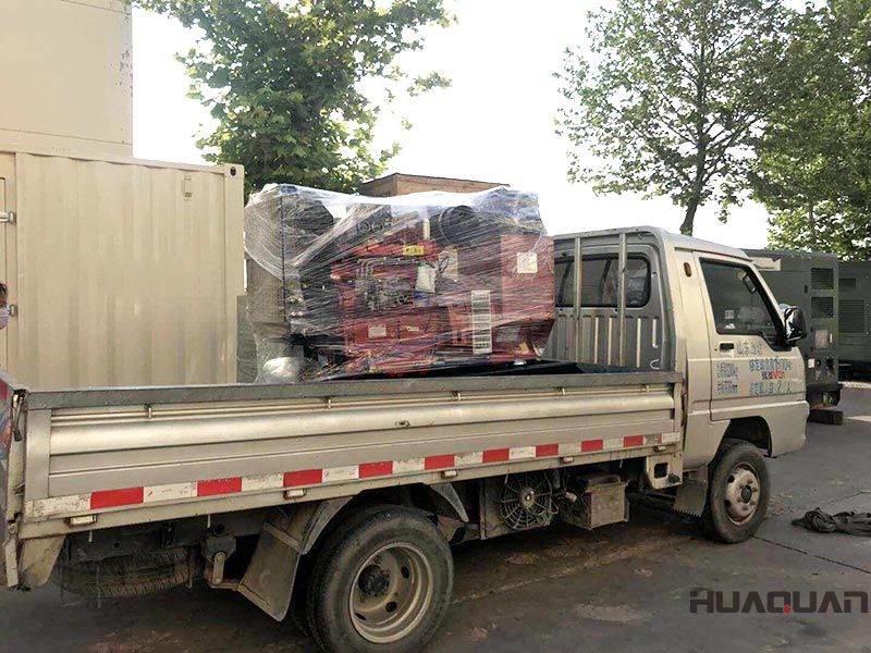 一臺HQ40GF標配柴油發電機組在6.25號，發往山東省濱州
